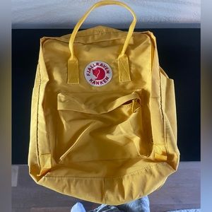 Yellow backpack